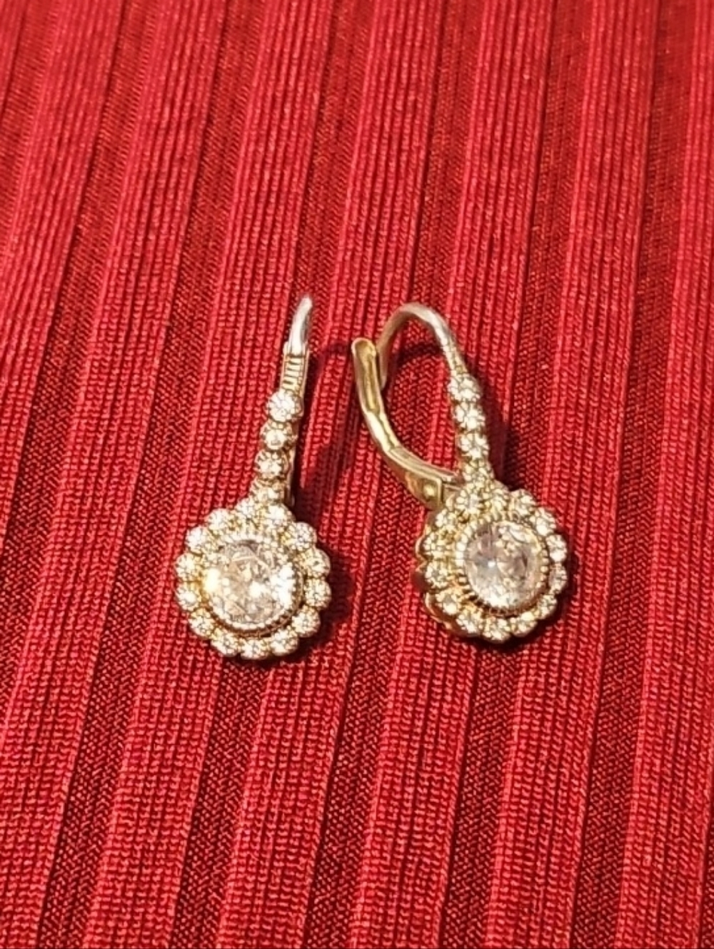 Elegant Silver and CZ Drop Earrings - Women Jewelry